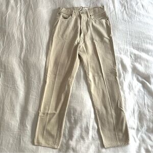 Golden Goose Straight Leg Beige Jeans